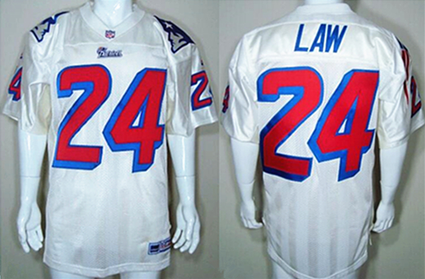 Men's New England Patriots Customized White Stitched Jersey